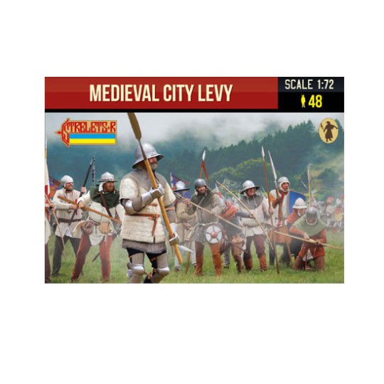 Figurine Medieval city levy 1/72 Figurine Medieval city levy 1/72