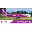 Maquette d'avion en plastique PEACH Airbus A320neo 1/200 Maquette d'avion en plastique PEACH Airbus A320neo 1/200