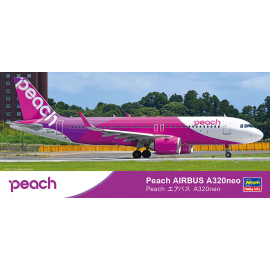 Maquette d'avion en plastique PEACH Airbus A320neo 1/200 Maquette d'avion en plastique PEACH Airbus A320neo 1/200