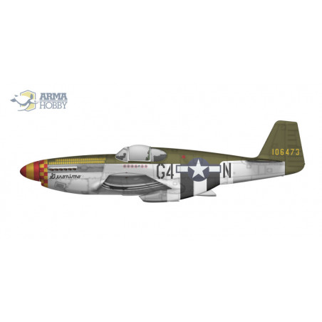 Maquette plastique d'avion P-51B Mustang 1/72 Maquette plastique d'avion P-51B Mustang 1/72
