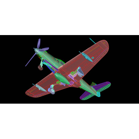 Maquette plastique d'avion P-39Q Airacobra 1/72 Maquette plastique d'avion P-39Q Airacobra 1/72