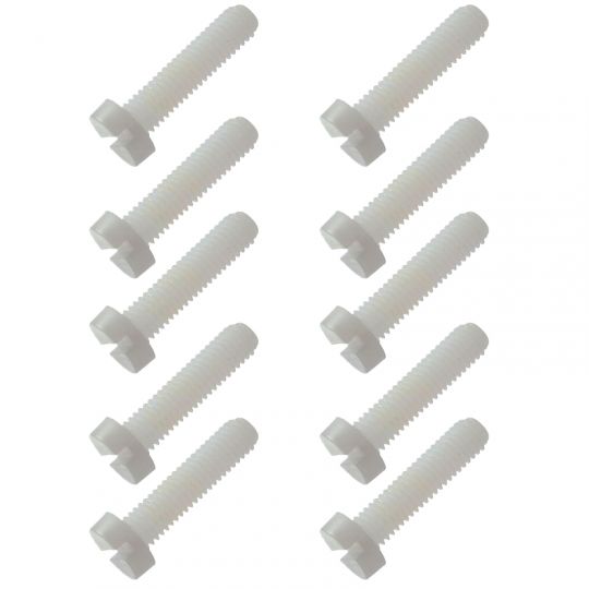 Visserie Vis nylon tête plate M4x40mm (10pcs) Visserie Vis nylon tête plate M4x40mm (10pcs)