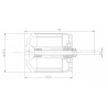 Moteur électrique radiocommandé Moteur DM3630 Kv450