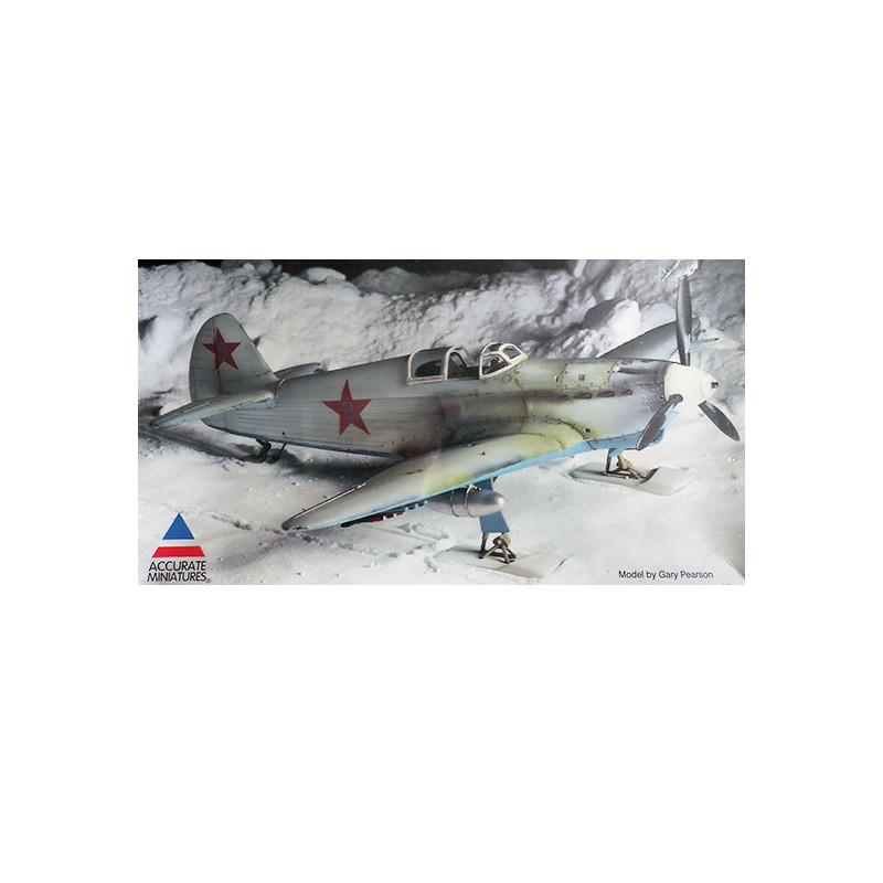 Maquette d'avion en plastique Yakolev Yak-1 ski equipped 1/48