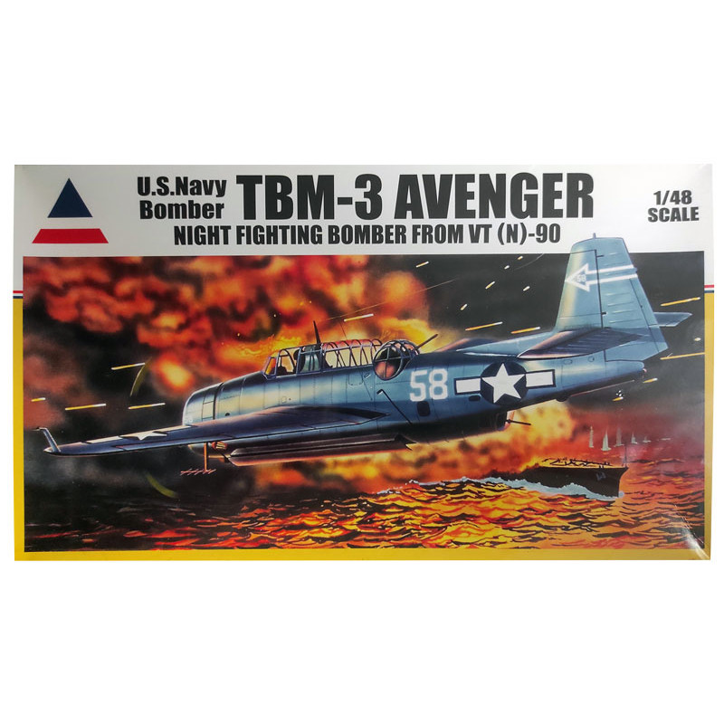 Maquette d'avion en plastique TBM-3 Avenger Night fighting bomber from VT (N)-90 1/48