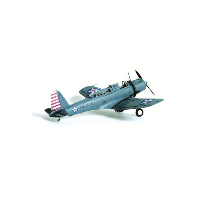 Maquette d'avion en plastique SB2U-2 Vindicator VS-72 USS Wasp (CV7) 1/48