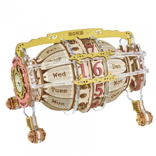 Puzzle 3D mécanique intermédiaire Horloge moteur du temps Puzzle 3D mécanique intermédiaire Horloge moteur du temps