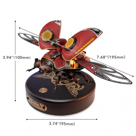 Puzzle 3D Coccinelle Robot Mécanique Puzzle 3D Coccinelle Robot Mécanique