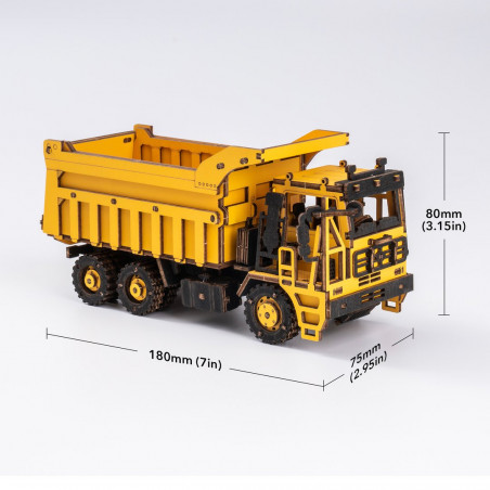 Puzzle 3D Intermédiaire Camion Benne Puzzle 3D Intermédiaire Camion Benne