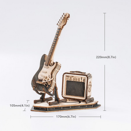Puzzle 3D Facile Guitare Electrique Puzzle 3D Facile Guitare Electrique