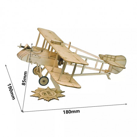 Puzzle 3D mécanique facile pour maquette Mini AIRCO DH.2 static 1/45 Puzzle 3D mécanique facile pour maquette Mini AIRCO DH.2 static 1/45