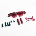 Pièce pour voiture électrique Cale de fixation Alu rouge Gunner MT 6S Pièce pour voiture électrique Cale de fixation Alu rouge Gunner MT 6S