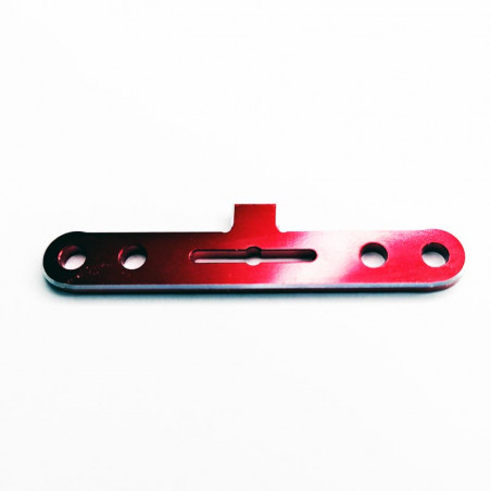 Pièce pour voiture électrique Plaque Liaison avant Bras Suspension en aluminium anodisé rouge pour Gunner MT & TR 6S Pièce pour voiture électrique Plaque Liaison avant Bras Suspension en aluminium anodisé rouge pour Gunner MT & TR 6S