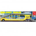 Maquette de camion en plastique 5-Car Haulaway Trailer 1:25 Maquette de camion en plastique 5-Car Haulaway Trailer 1:25