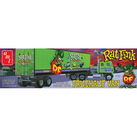 Maquette de camion en plastique - Remorque Fruehauf RAT FINK 1:25 Maquette de camion en plastique - Remorque Fruehauf RAT FINK 1:25