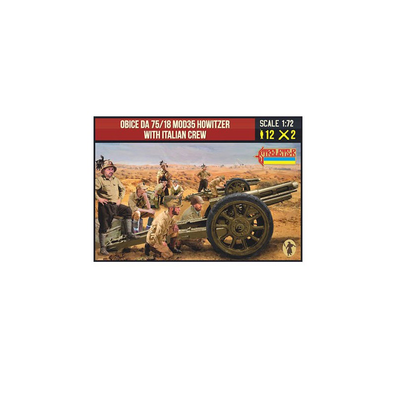 Figurine Mod35 Howitzer with Italian Crew 1/72