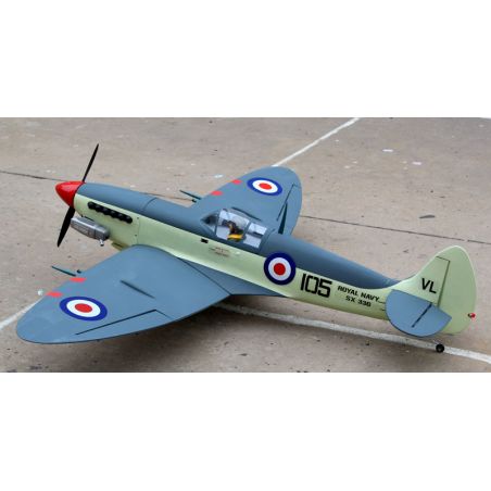 Avion thermique radiocommandé Seafire 120 ARF + train rentrant électrique Avion thermique radiocommandé Seafire 120 ARF + train rentrant électrique