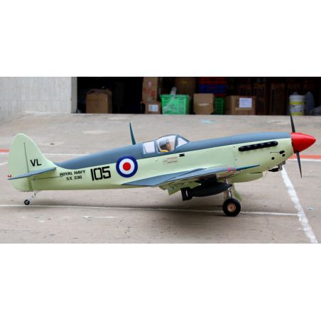 Avion thermique radiocommandé Seafire 120 ARF + train rentrant électrique Avion thermique radiocommandé Seafire 120 ARF + train rentrant électrique