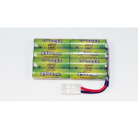 Accu NiMH pour appareil radiocommandé PACK 9.6V/AP-2500 TAMIYA NIKKO-TYKO Accu NiMH pour appareil radiocommandé PACK 9.6V/AP-2500 TAMIYA NIKKO-TYKO