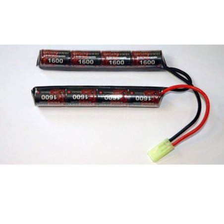 Accu NiMH pour appareil radiocommandé PACK 9.6V/EP-1600UV MINI TAMIYA M16 Accu NiMH pour appareil radiocommandé PACK 9.6V/EP-1600UV MINI TAMIYA M16
