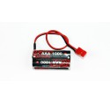 Accu NiMH pour appareil radiocommandé PACK Rx B 4.8V/AAA-1000 JR Accu NiMH pour appareil radiocommandé PACK Rx B 4.8V/AAA-1000 JR