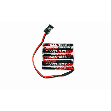 Accu NiMH pour appareil radiocommandé PACK Rx S 4.8V/AAA-1000JR Accu NiMH pour appareil radiocommandé PACK Rx S 4.8V/AAA-1000JR