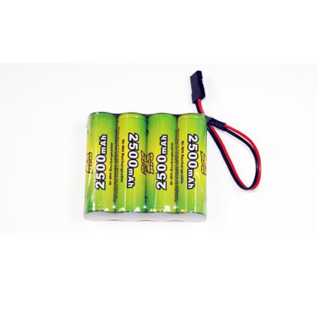 Accu NiMH pour appareil radiocommandé PACK Rx S 4.8V/AP-2500AA JR Accu NiMH pour appareil radiocommandé PACK Rx S 4.8V/AP-2500AA JR