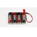 Accu NiMH pour appareil radiocommandé PACK Rx S 4.8V/EP-2000UV FUTABA Accu NiMH pour appareil radiocommandé PACK Rx S 4.8V/EP-2000UV FUTABA