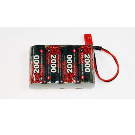 Accu NiMH pour appareil radiocommandé PACK Rx S 4.8V/EP-2000UV FUTABA Accu NiMH pour appareil radiocommandé PACK Rx S 4.8V/EP-2000UV FUTABA