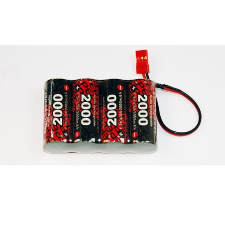 Accu NiMH pour appareil radiocommandé PACK Rx S 4.8V/EP-2000UV JR Accu NiMH pour appareil radiocommandé PACK Rx S 4.8V/EP-2000UV JR