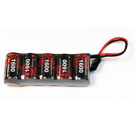 Accu NiMH pour appareil radiocommandé PACK Rx S 6.0V/EP-1600UV JR Accu NiMH pour appareil radiocommandé PACK Rx S 6.0V/EP-1600UV JR