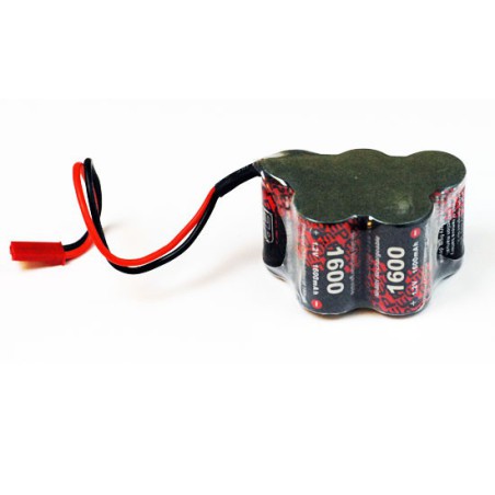 Accu NiMH pour appareil radiocommandé PACK Rx W 6.0V/EP-1600UV BEC Accu NiMH pour appareil radiocommandé PACK Rx W 6.0V/EP-1600UV BEC