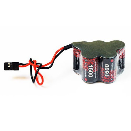 Accu NiMH pour appareil radiocommandé PACK Rx W 6.0V/EP-1600UV JR Accu NiMH pour appareil radiocommandé PACK Rx W 6.0V/EP-1600UV JR