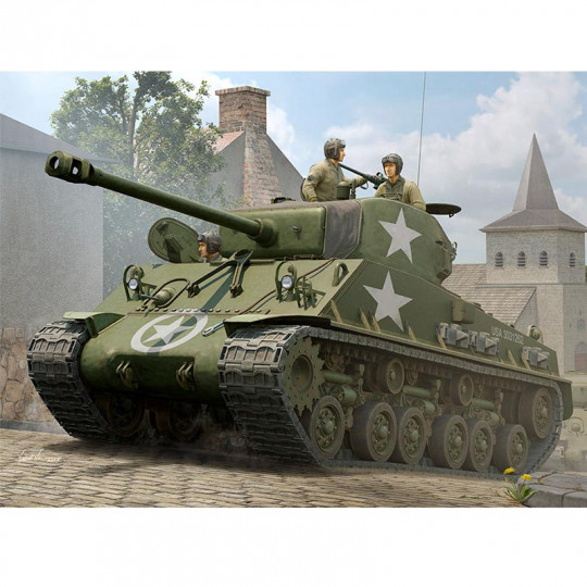 Maquette de Char en plastique M4A3E8 Sherman " Easy Eight" 1:16 Maquette de Char en...