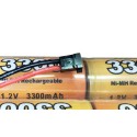 Accu NiMH pour appareil radiocommandé PACK Tx 9.6V/AP-3300SC JR Accu NiMH pour appareil radiocommandé PACK Tx 9.6V/AP-3300SC JR