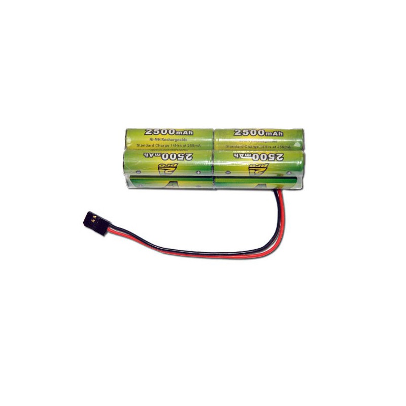 Accu NiMH pour appareil radiocommandé PACK Tx B 9.6V/AP-2500 FUTABA type servo