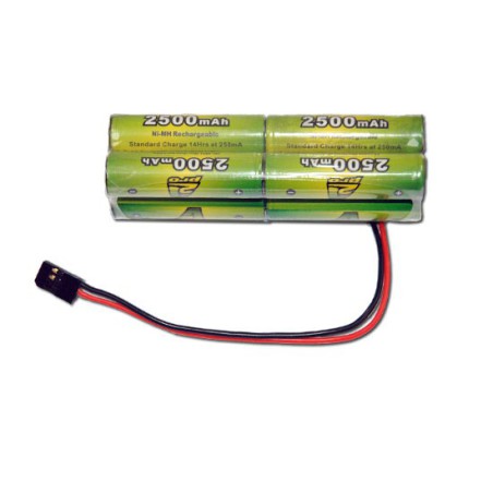 Accu NiMH pour appareil radiocommandé PACK Tx B 9.6V/AP-2500 FUTABA type servo Accu NiMH pour appareil radiocommandé PACK Tx B 9.6V/AP-2500 FUTABA type servo