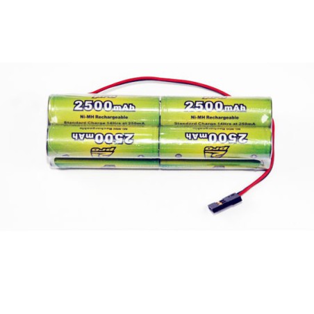 Accu NiMH pour appareil radiocommandé PACK Tx B 9.6V/AP-2500 JR Type servo Accu NiMH pour appareil radiocommandé PACK Tx B 9.6V/AP-2500 JR Type servo