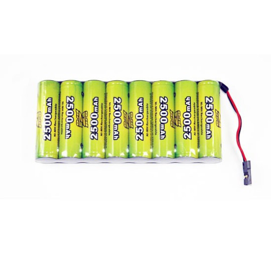 Accu NiMH pour appareil radiocommandé PACK Tx S 9.6V/AP-2500 JR Type servo Accu NiMH pour appareil radiocommandé PACK Tx S 9.6V/AP-2500 JR Type servo