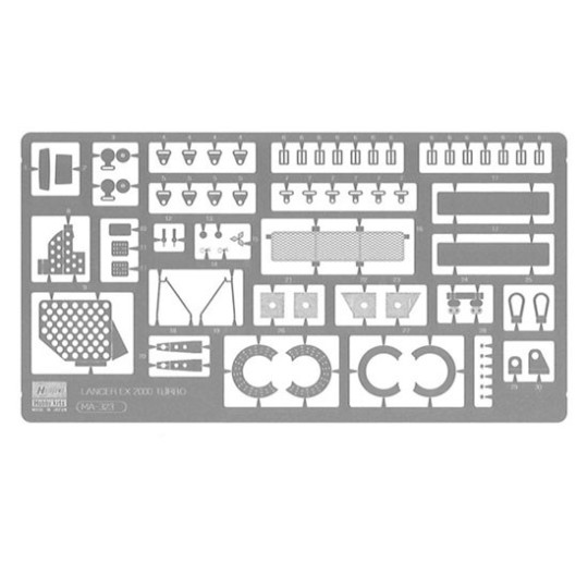 Maquette de voiture en plastique Pièces photo-découpées Lancer HC38 Maquette de voiture en plastique Pièces photo-découpées Lancer HC38