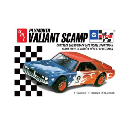 Maquette de voiture en plastique Plymouth Valiant Scamp Kit Car 1/25 Maquette de voiture en plastique Plymouth Valiant Scamp Kit Car 1/25
