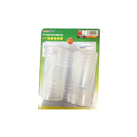 Peinture acrylique Pots transparents 42cc avec couvercles (10 pièces) Peinture acrylique Pots transparents 42cc avec couvercles (10 pièces)