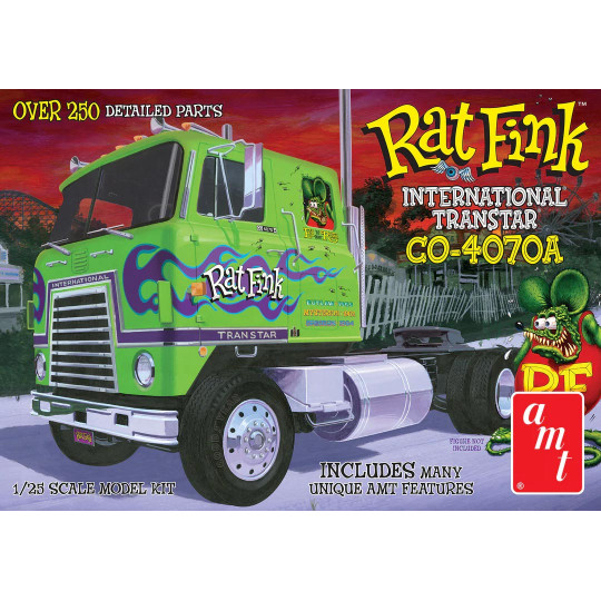 Maquette plastique de camion International Transtar CO-4070A « Rat Fink » 1:25 Maquette plastique de...