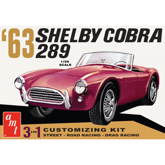 Maquette plastique de voiture Shelby Cobra 289 1:25 Maquette plastique de...