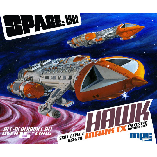 Modèle de science-fiction en plastique Cosmos 1999 - Hawk MK IX 1:48 Modèle de science-fiction...