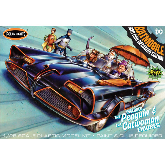 Maquette plastique de série TV - BATMOBILE Edition escapade des méchants 1:25 Maquette plastique de série...
