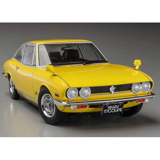 Maquette plastique de voiture Isuzu 117 coupé mi-série (XE) 1976 1:24 Maquette plastique de...
