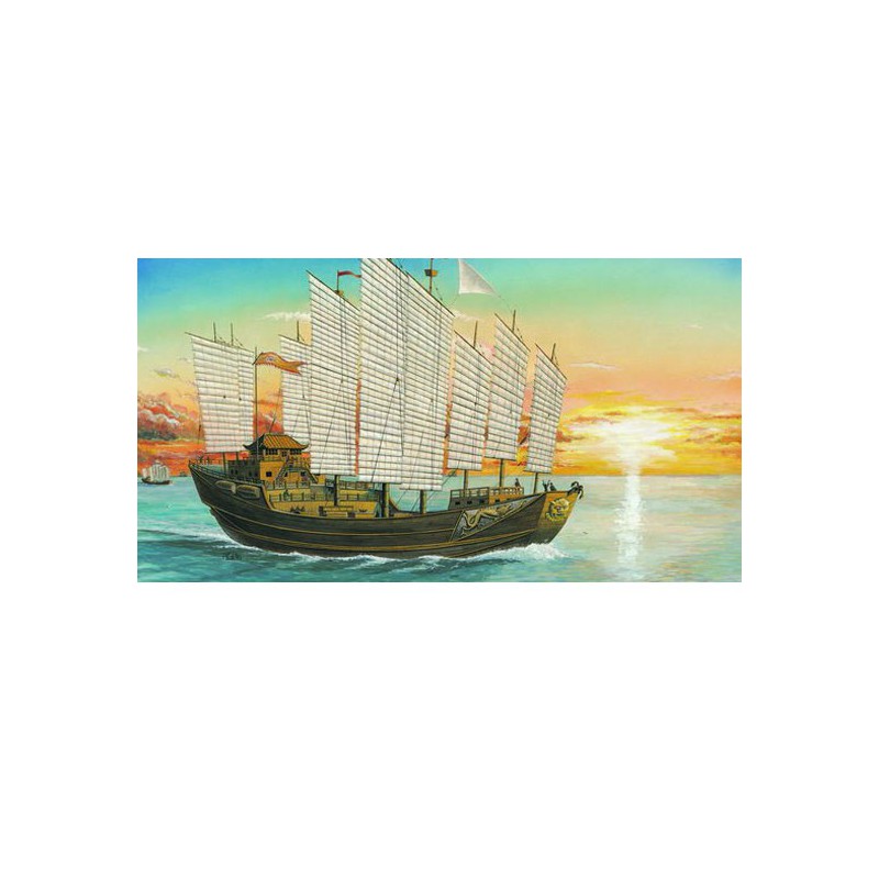 Maquette de Bateau en plastique Jonque Chinoise 1/72