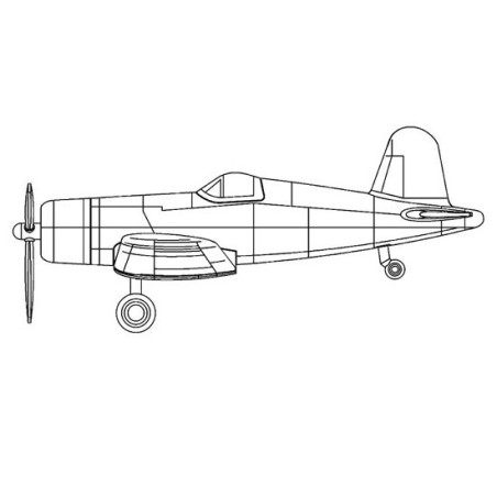 Maquette de Bateau en plastique F4U-4 CORSAIR (Pre-painted) 1/350 Maquette de Bateau en plastique F4U-4 CORSAIR (Pre-painted) 1/350