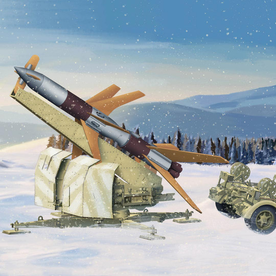 Maquette plastique d’un lance missiles Allemand Rheintochter I 1:35 Maquette plastique d’un...